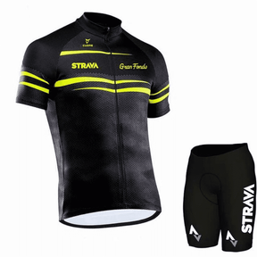 Conjunto Ciclismo Strava Pro Camisa + Bermuda