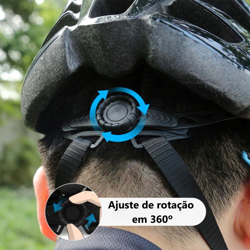 Capacete Ciclismo Rnox + Brinde Óculos de Ciclismo